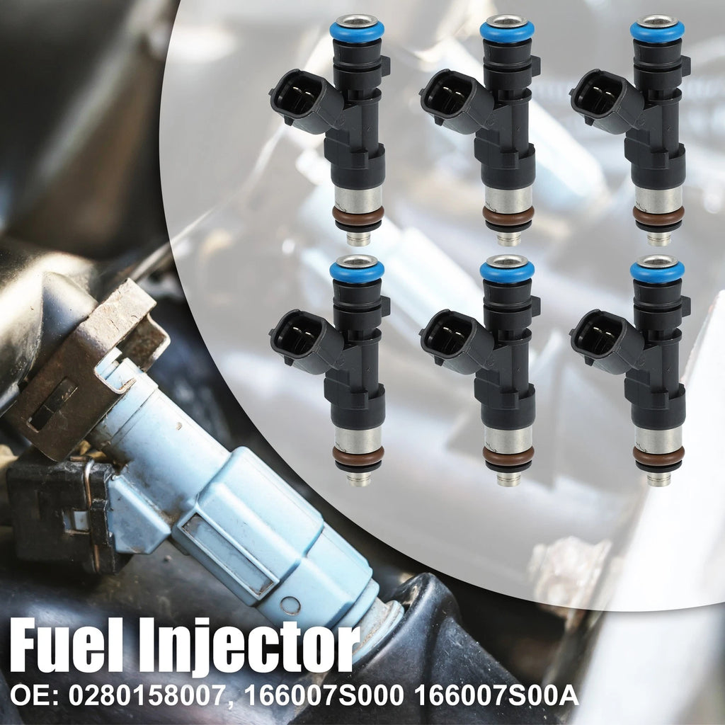 Set of 6 Fuel Injector Nozzles for Nissan Xterra V6 (2006–2015) 0280158007