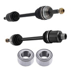 Front CV Joint Axle Shafts + Wheel Bearing for Honda CR-V (1997–2001)