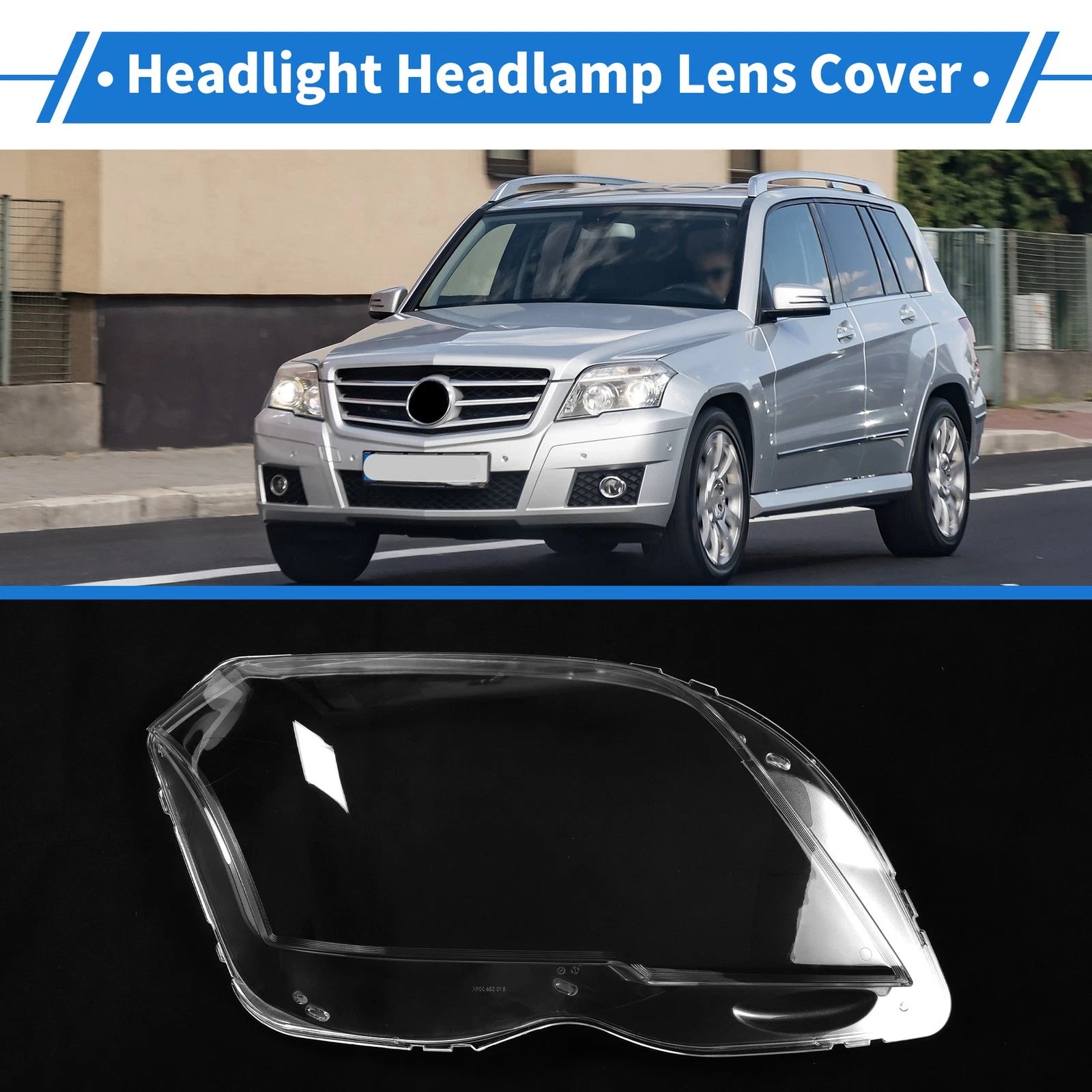 Headlight Lens Cover for Mercedes-Benz GLK (2009–2012)