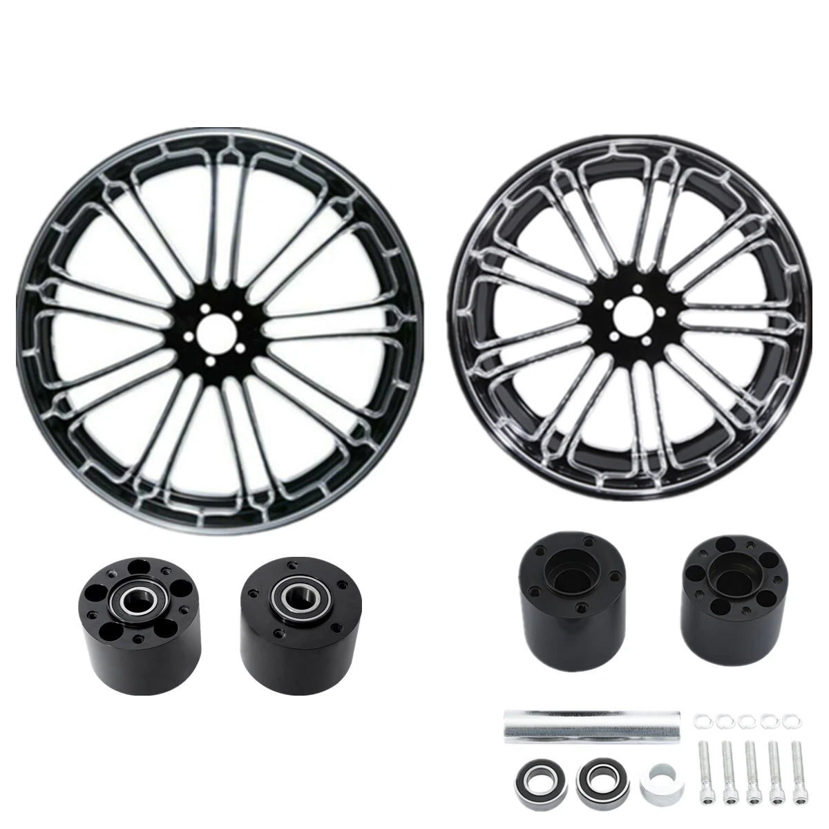 23'' Front & 18'' Rear Wheel Rim Hub Sprocket for Harley Electra Glide (2009–2023)