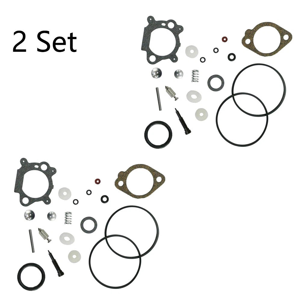 Set of 2 Carburetor Repair Kits for B&S 492495, 493762, 498260 (Replace)