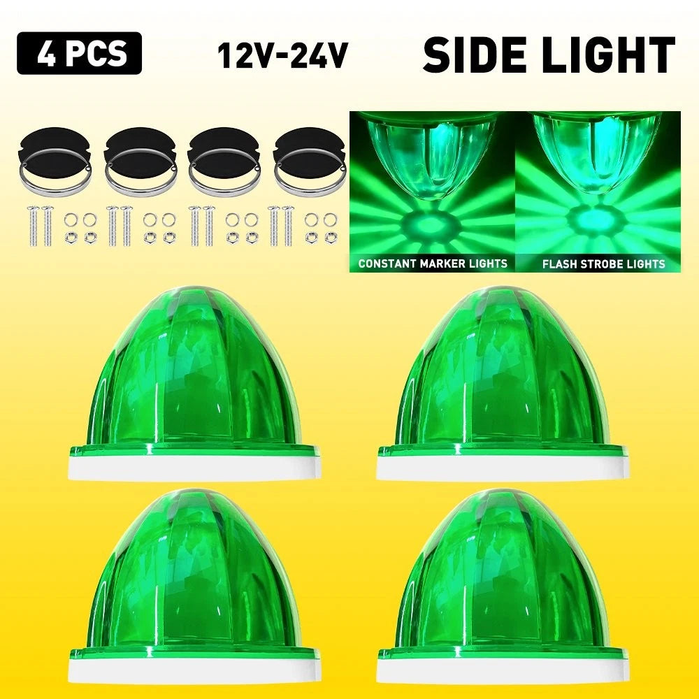 4X LED Side Marker Clearance Light for Truck Trailer (12V) EPY