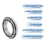 6012NR Deep Groove Ball Bearing for Scooter Skateboard Wheel (P0)