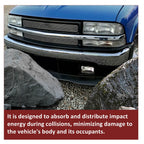 Chrome Steel Front Bumper for Chevrolet S10, Blazer (1998–2005)