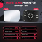 Heated Mirror Glass Left Driver Side for Ford F-150 (2004-2014)