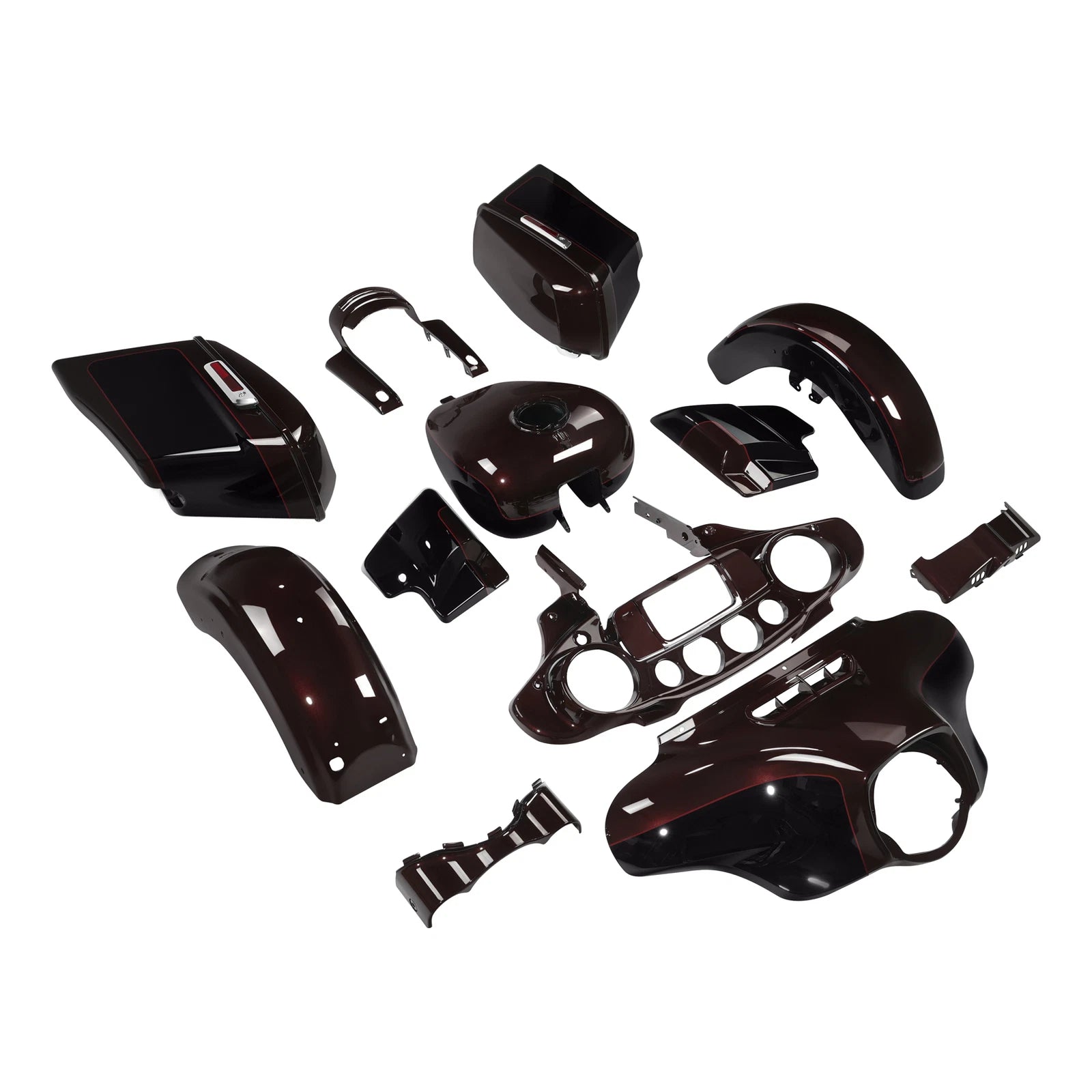 Fairing Bodywork for Harley Street Glide (2014–2023) Midnight Crimson/Vivid Black