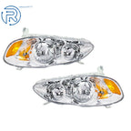 Headlights Halogen for Toyota Corolla (2003–2008) Left & Right Side
