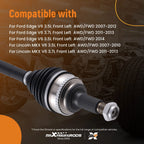 CV Axle Shaft Front Left for Ford Edge (2007–2014), Lincoln MKX (2007–2015)