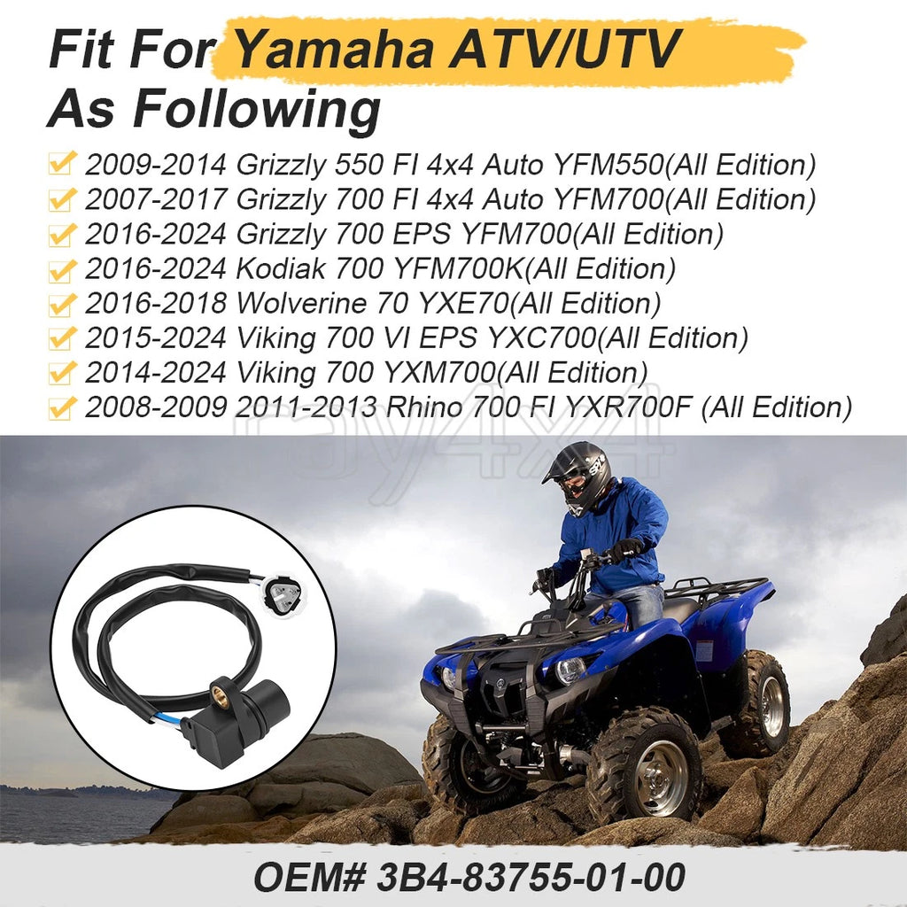 Speed Sensor for Yamaha Rhino 700 FI YXR700F (2008–2009, 2011–2013)