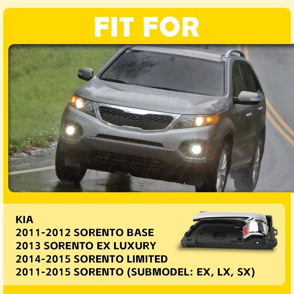 Chrome Interior Door Handle LH for Kia Sorento (2011–2015)