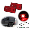 Red Lens LED Rear Side Marker Lights for Benz G-Class (2002–2014)
