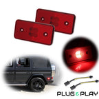 Red Lens LED Rear Side Marker Lights for Benz G-Class (2002–2014)