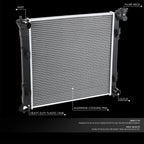 Aluminum Core Cooling Radiator for Kia Optima 1.6L Turbo (2016–2019) DPI 13605