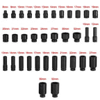Set of 35 Deep Impact Sockets 1/2" Drive 8-32mm with Case