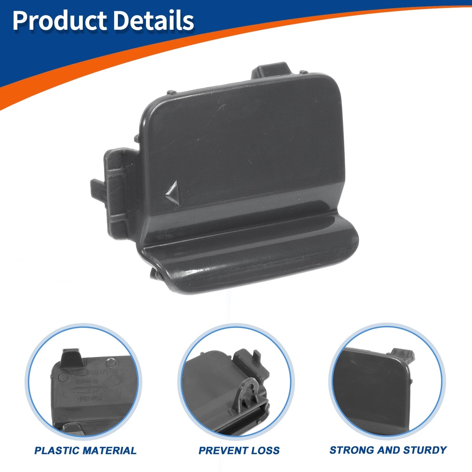 Rear Tow Hook Cover for BMW 528i 535i 550i (2011–2016) No. 51127178183