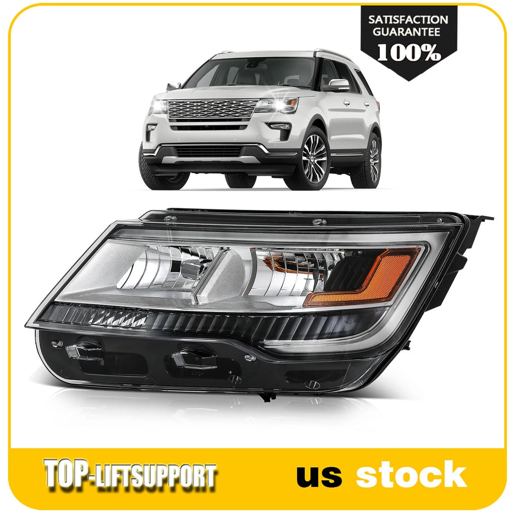 Driver Side Halogen Headlight Assembly for Ford Explorer (2016–2018)