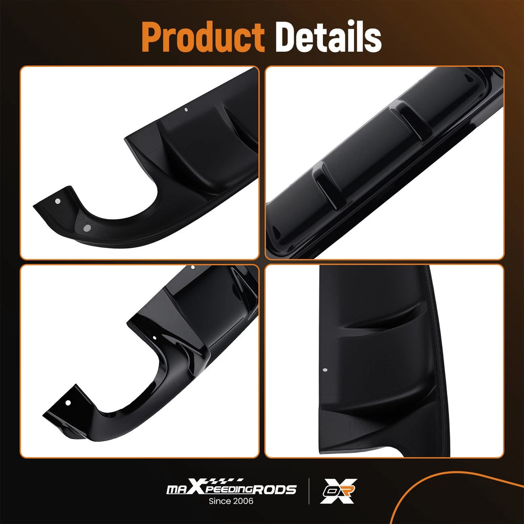 Gloss Black Rear Diffuser for Infiniti Q50 Q50S (2014-2017)