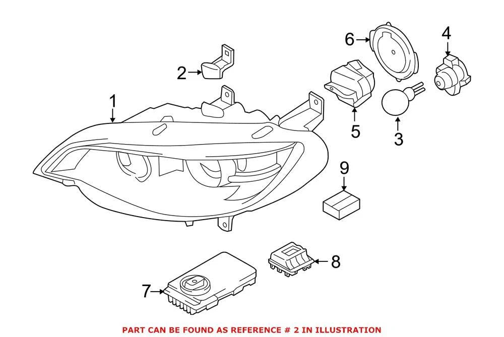 Headlight Bracket for BMW (63117311079)