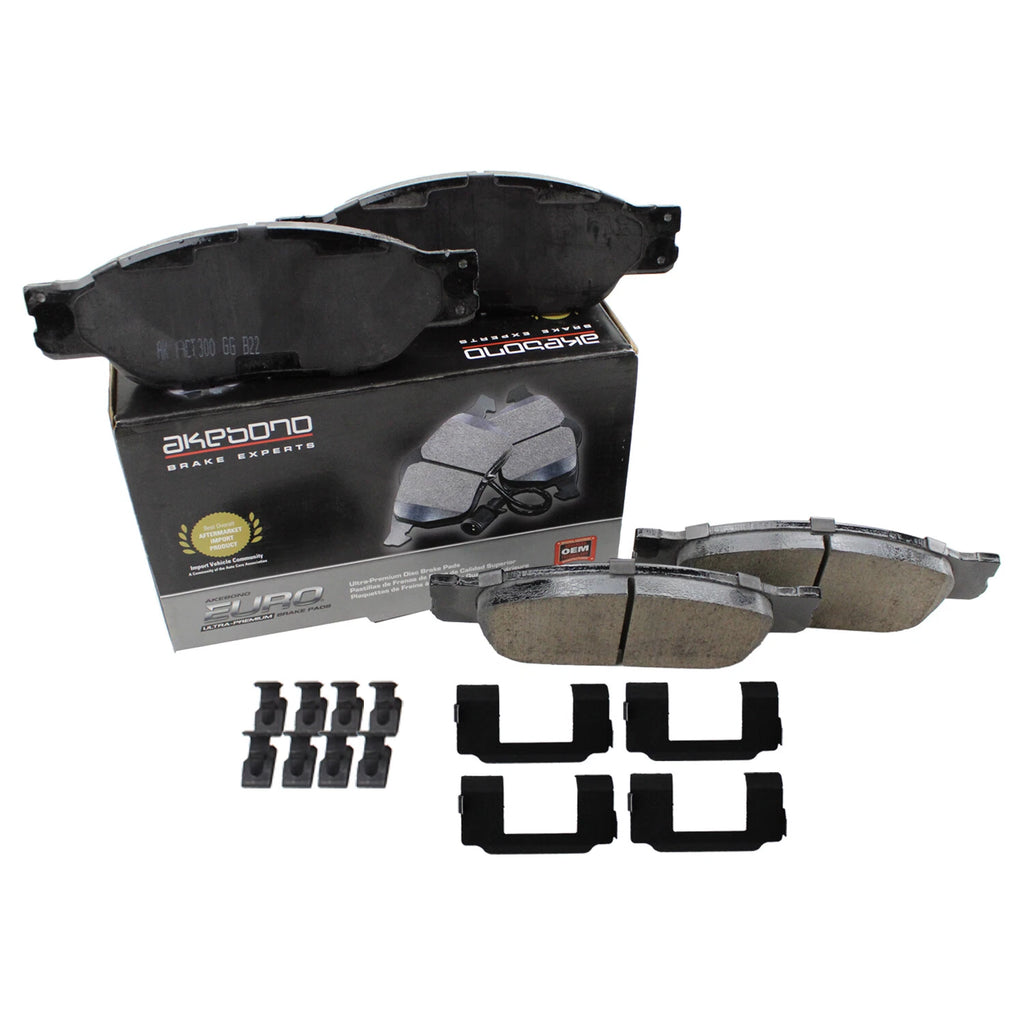 Akebono Front Ceramic Brake Pads for Jaguar S-Type, Ford Thunderbird, Lincoln LS (2000–2008)