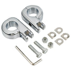 Chrome Foot Pegs Mounting Kit for Harley Touring (1-1/4")