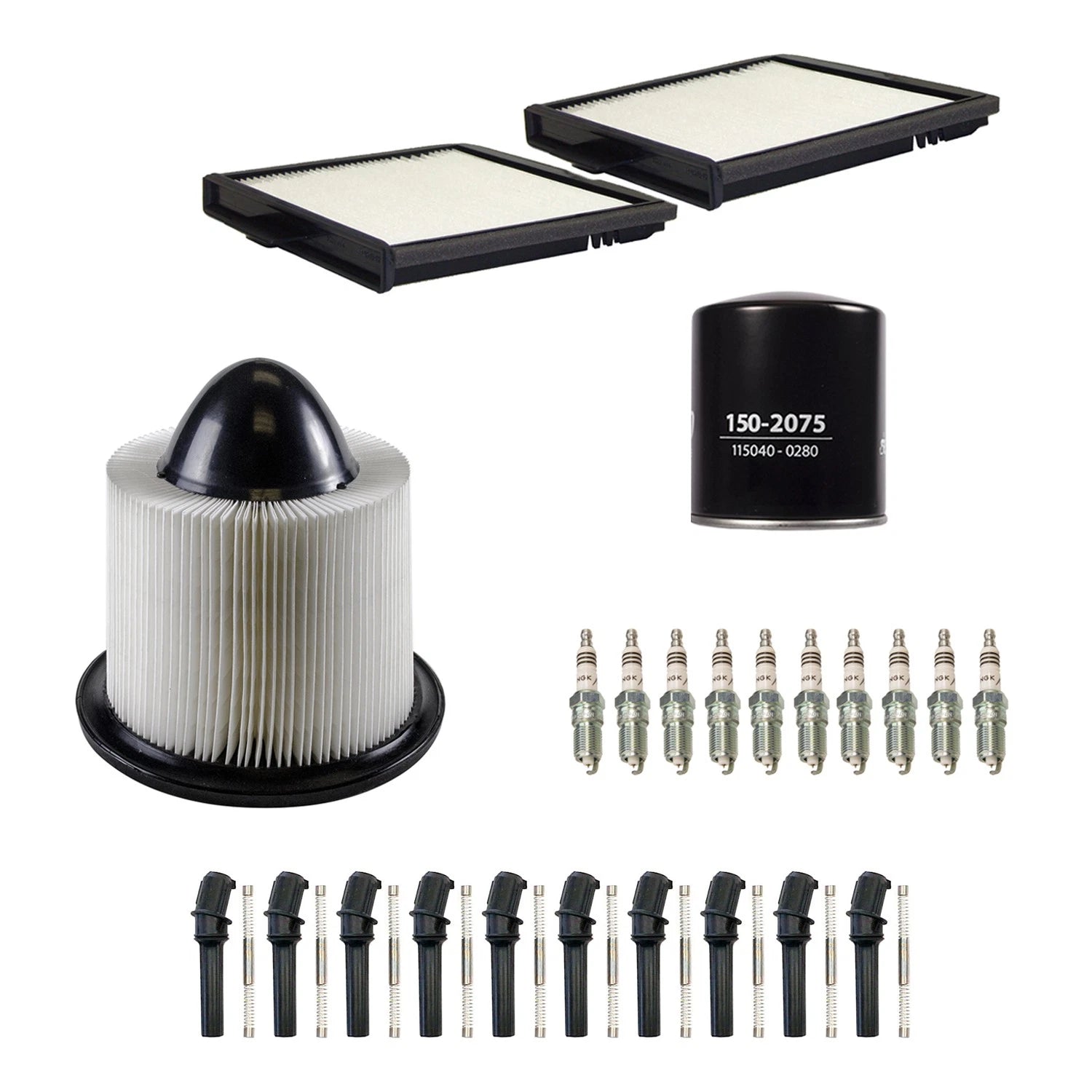 Tune Up Kit with 10 Spark Plugs & Boots for Ford F-250 F-350 SD (2000–2007)
