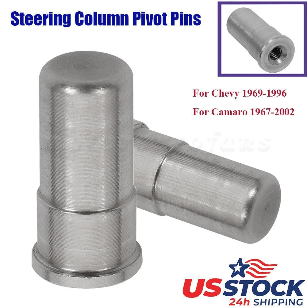 2X Oversized Steering Column Pivot Pins for Chevy Corvette (1969–1996) Camaro (1967–2002)