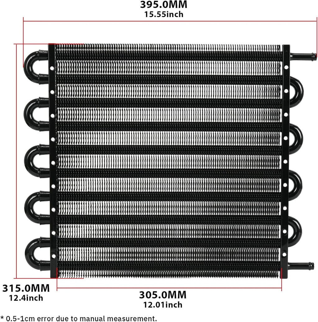 10 Row Transmission Oil Cooler Kit for Auto-Manual Radiator (Universal)