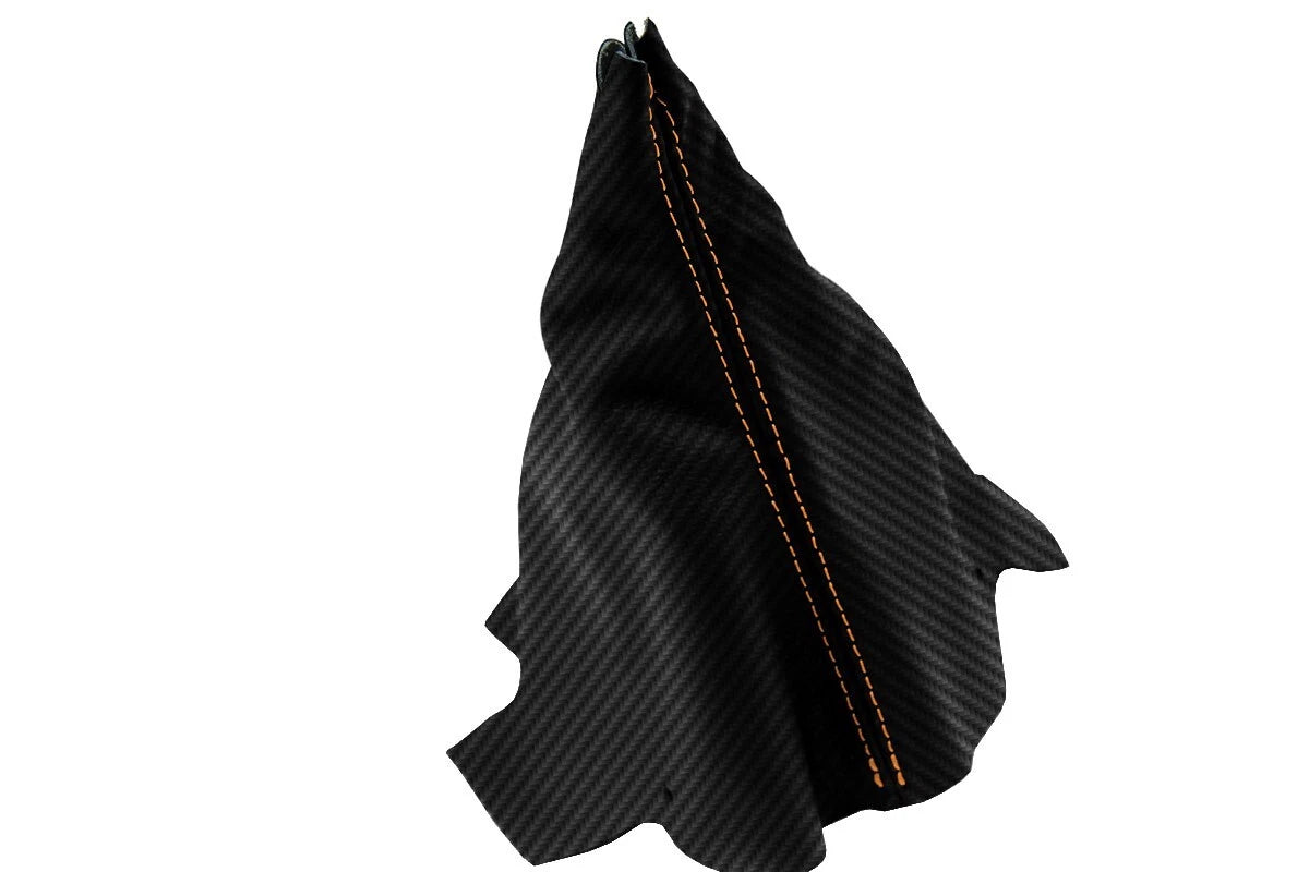 Manual Shift Boot for Chevrolet Camaro (1982–1992) Carbon Fiber Orange Stitch