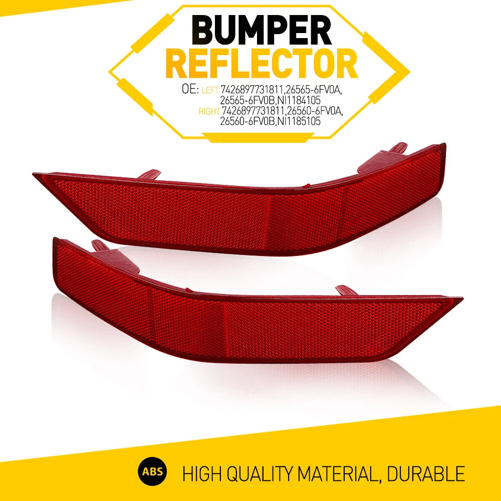 Rear Side Bumper Marker Reflector for Nissan Rogue (2017–2020)