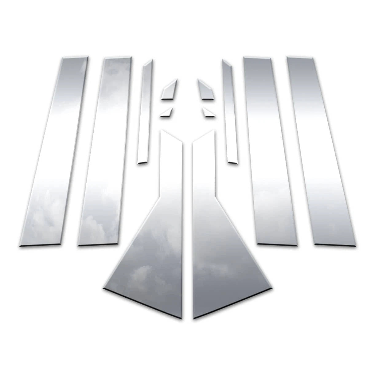 Diamond Grade 12pc Stainless Steel Pillar Post Covers for 19-23 Hyundai Santa Fe