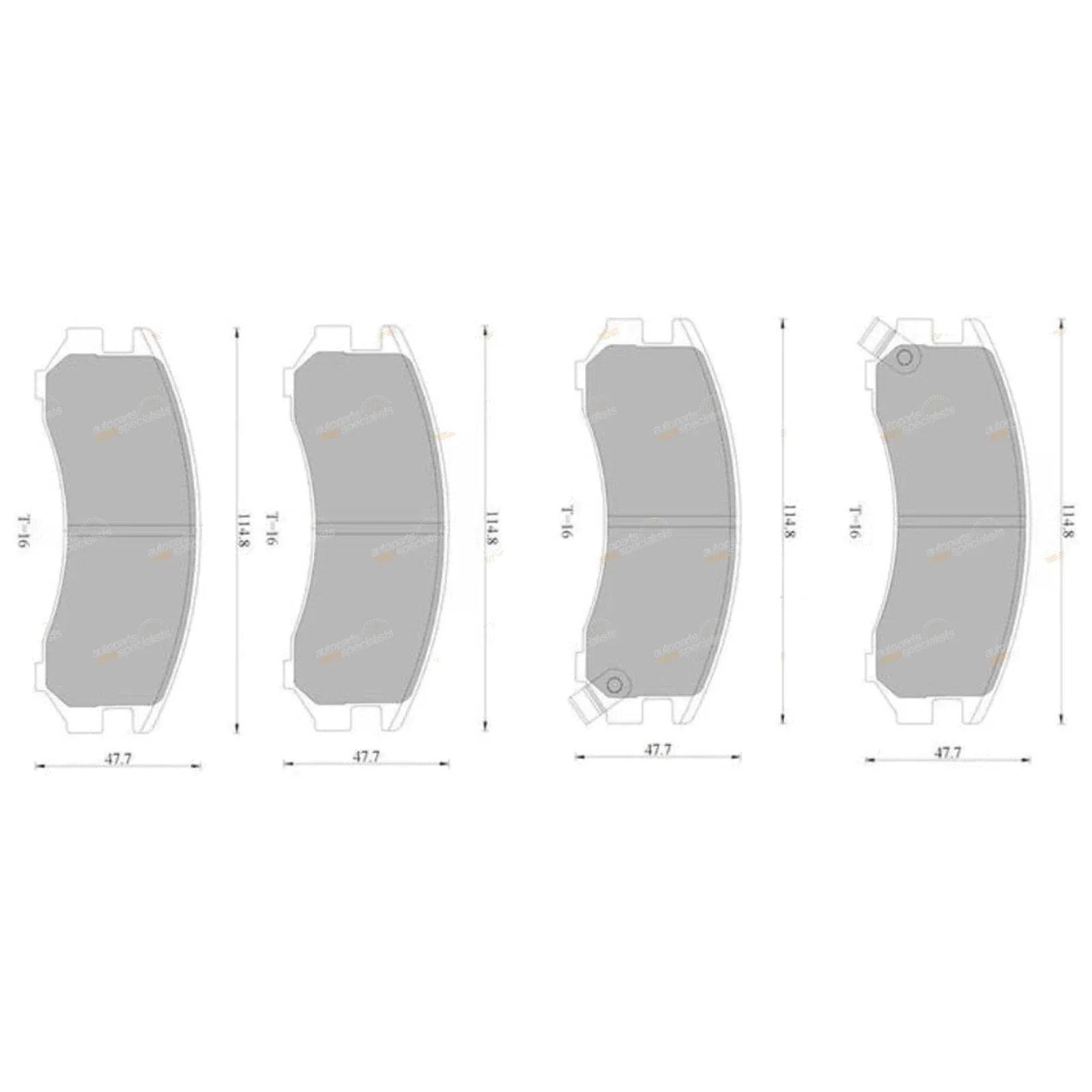 Front Disc Brake Pads Set for Nissan Pulsar N13 1.6L 1.8L (1987 - 1991)