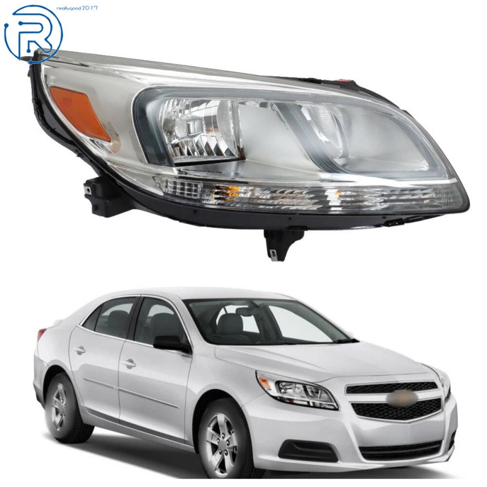 Right Side Halogen Headlight for Chevy Malibu (2013–2016)