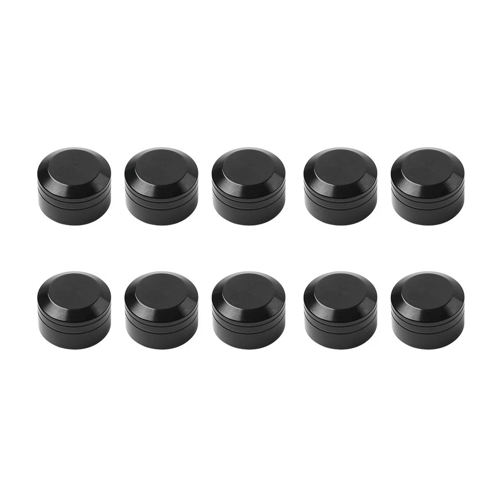 10x Engine Bolt Topper Caps Cover Black for Harley Dyna Softail