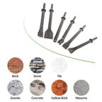 9Pcs Pneumatic Air Hammer Chisel Set 0.39In Shank