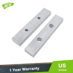 Reversible Aluminum Soft Jaws for 6" Milling Vise (10" x 2" x 1")