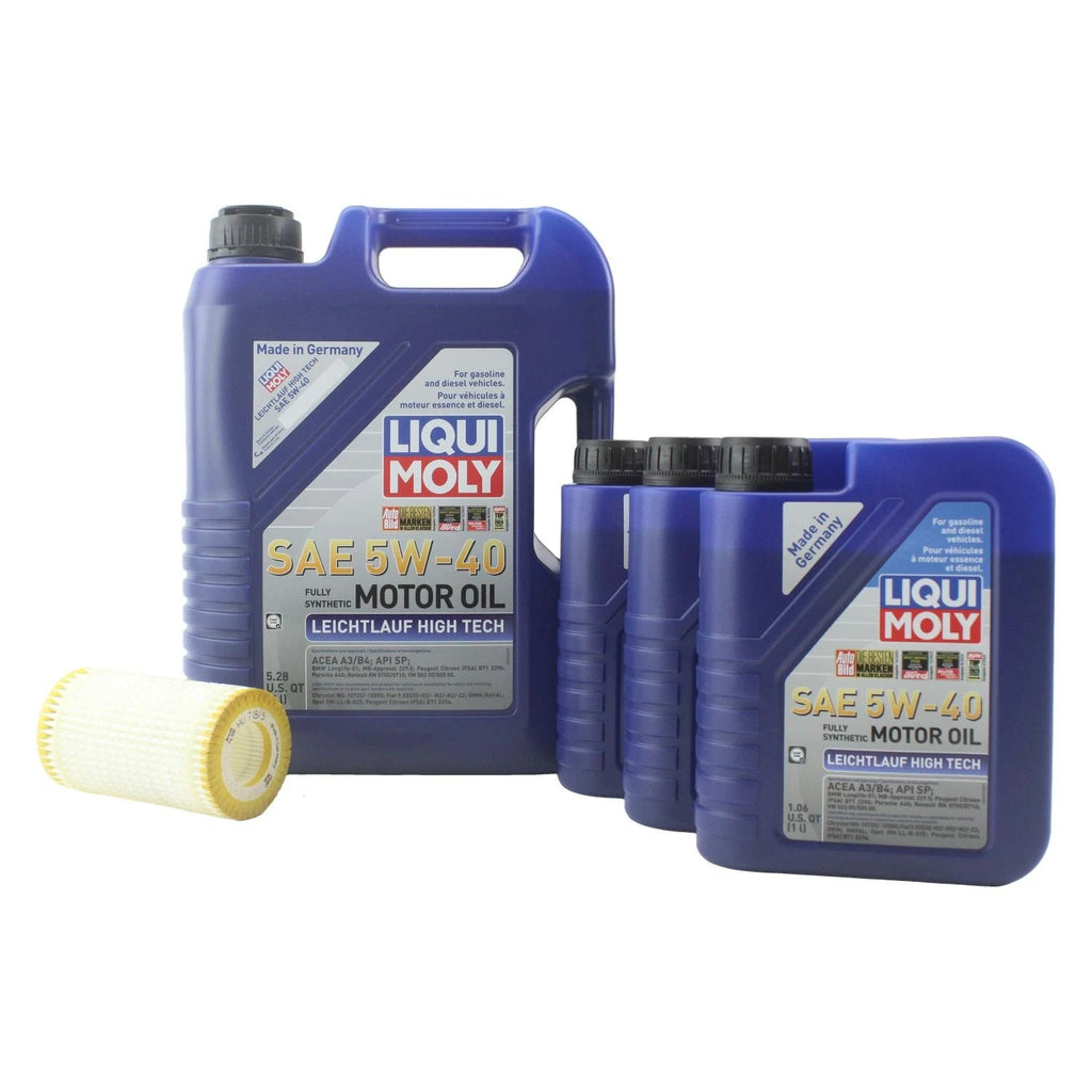 Oil Change Kit for Mercedes C300 (2008–2015) - 8L Liqui Moly 5W40, Mann