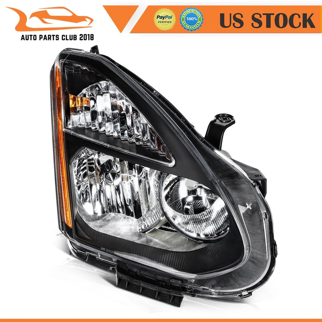Chrome Housing Headlights Assembly Pair for Nissan Rogue (2008–2013)