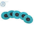 25 Pack 3" 36 Grit Aluminum Oxide Roll Lock Discs for Die Grinder