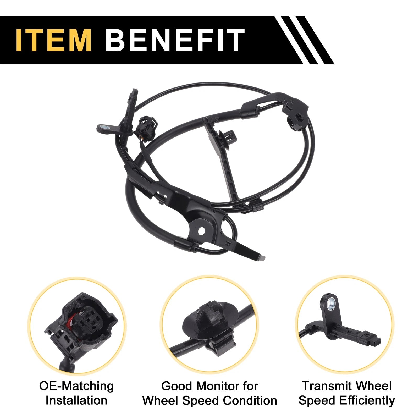 ABS Wheel Speed Sensor No. 895420R050 for Toyota RAV4 (2019–2022) 1Pc Right Front