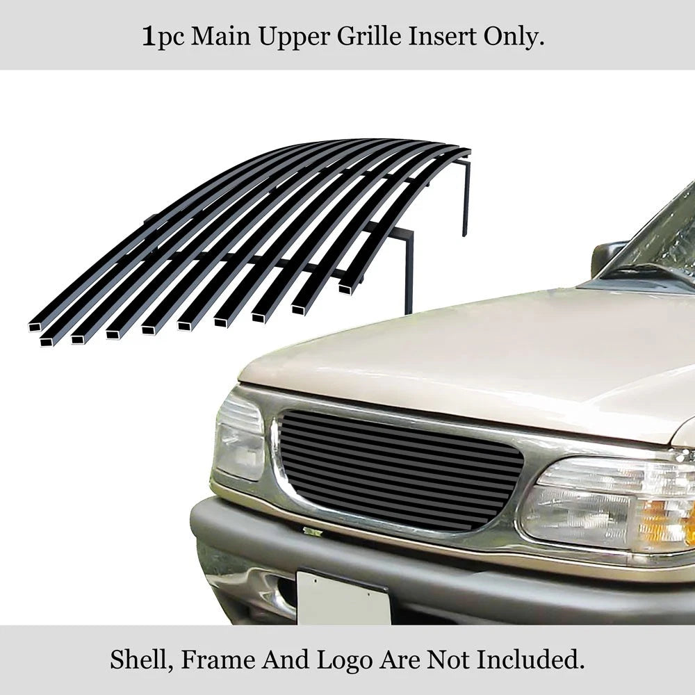 Stainless Black Billet Grille Insert for Ford Explorer (1995-2001)