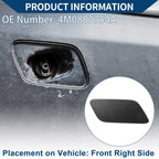 Front Right Washer Nozzle Cover Cap for Audi Q7 (2016–2021) 1Pcs Dark Gray