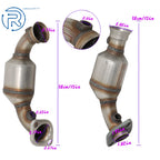 Set of 2 Front Exhaust Catalytic Converters for Jeep Liberty (2002-2003)