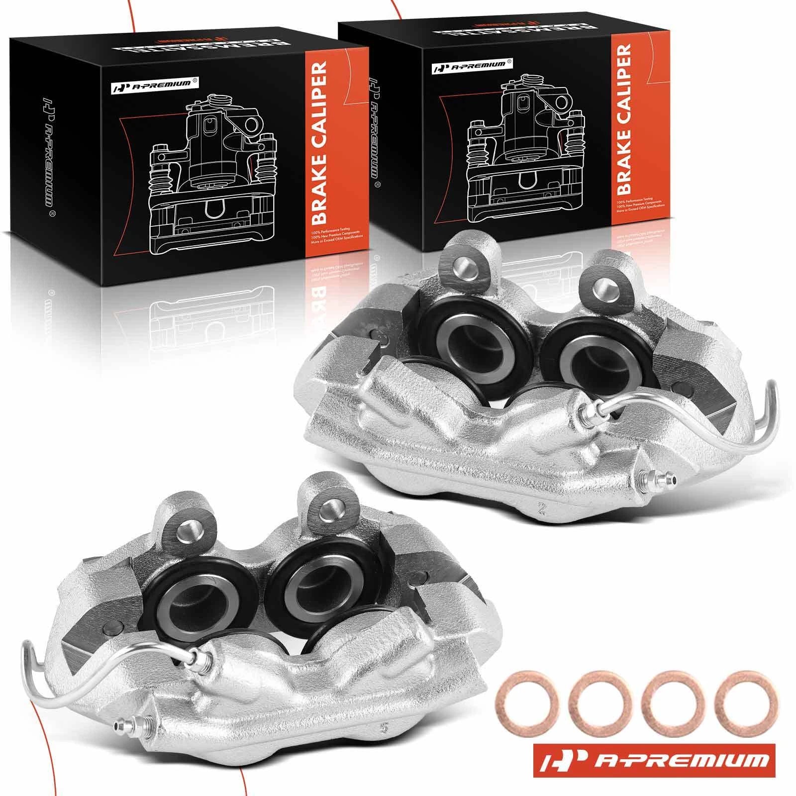 2X Front Brake Calipers with 4 Pistons for Ford Mustang (1965–1966)