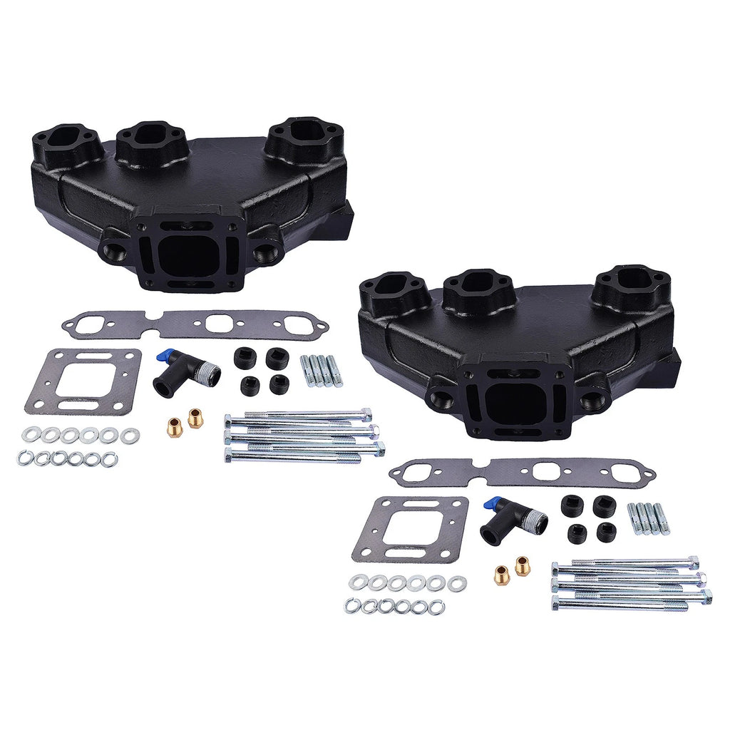 2Pcs Exhaust Manifold for Mercruiser 4.3L