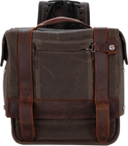 Throw-Over Saddlebag for Burly Brand (Dark Oak)