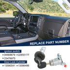 Ignition Door & Tailgate Lock Cylinder Set for Chevy Silverado (2014-2020)
