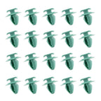 20pcs Set Green Wheel Arch Fender Flare Molding Trim Retainer Clips for Jeep