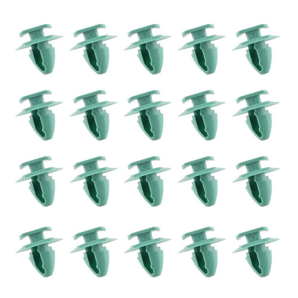20pcs Set Green Wheel Arch Fender Flare Molding Trim Retainer Clips for Jeep