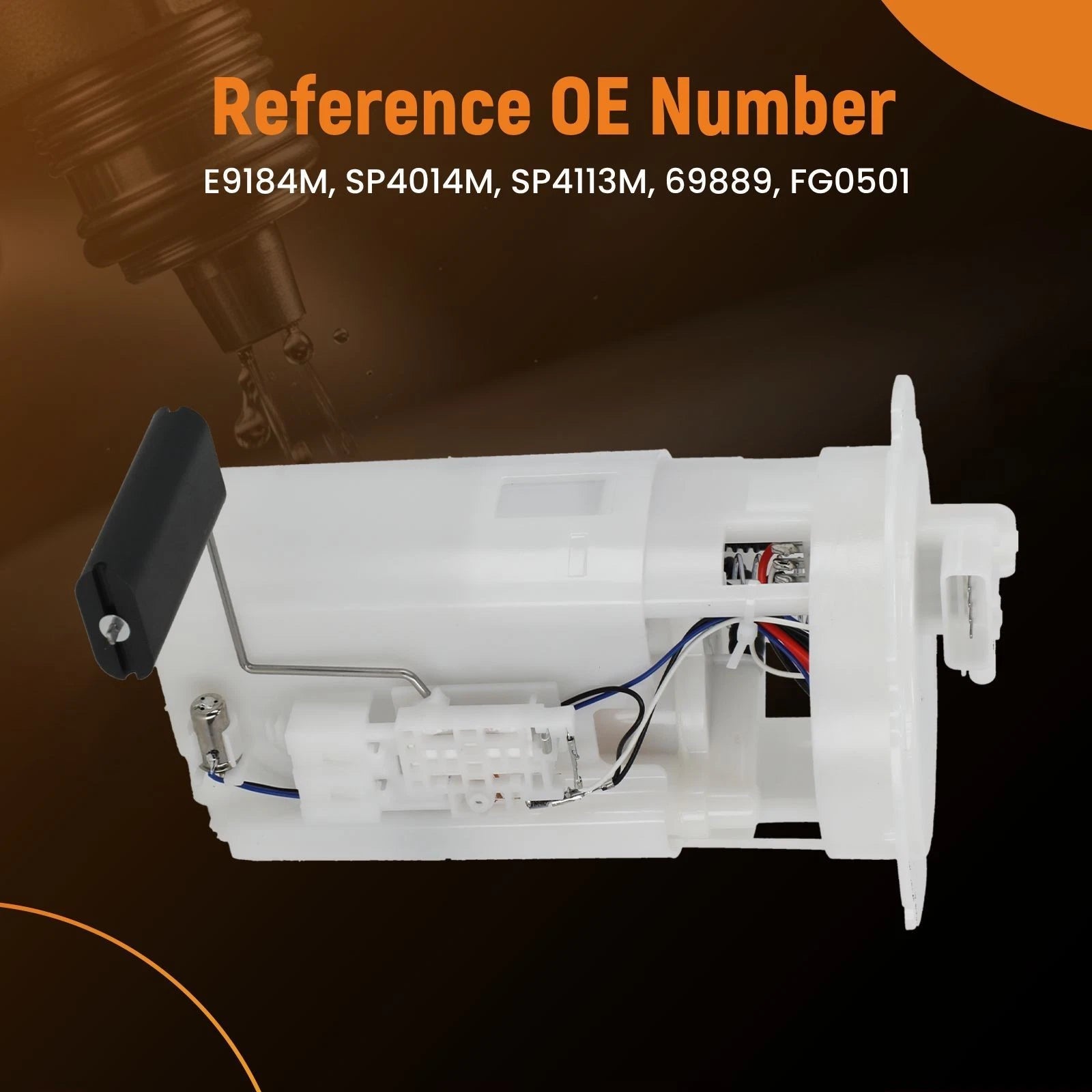 Electric Fuel Pump Module Assembly for Nissan Sentra L4 2.0L (2000–2001) SP4120M