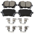 Set of 4 Akebono Euro Rear Ceramic Brake Pads for Audi A4 A5 Q5 (2009–2020)